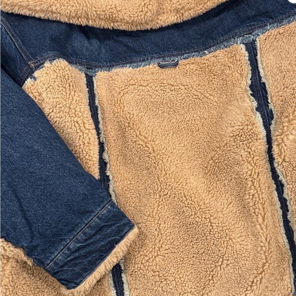 Free People Holly Sherpa Denim Jacket Women’s M - Picture 8 of 8